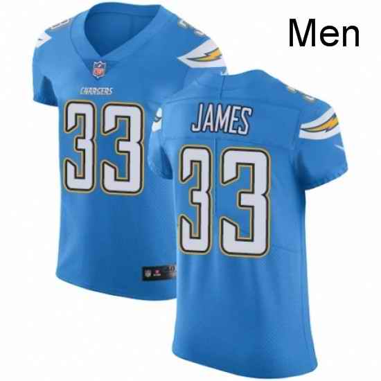 Men Nike Los Angeles Chargers 33 Derwin James Electric Blue Alternate Vapor Untouchable Elite Player NFL Jersey